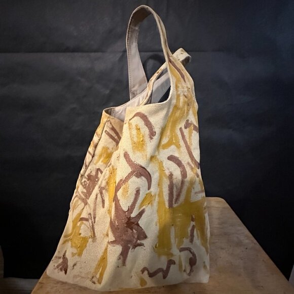 Victoria's Secret Vintage Large Tote Bag Tapestry Canvas Desert Camo Camouflage - Picture 8 of 9